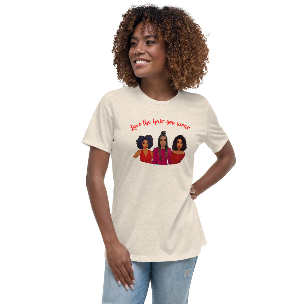 'Love The Hair You Wear' Relaxed T-Shirt